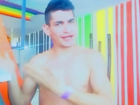 Young and sexy gay men with public fetish
