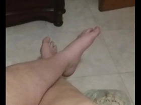 Gay amateur soloboy’s foot and cock fetish hardcore scene
