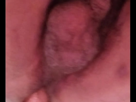 Gay office worker enjoys solo play with a man dildo