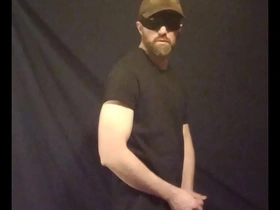 Half-naked gay man masturbates with sex toys