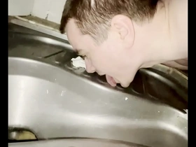 A gay toilet scene at a public beach with an added twist of humiliation.