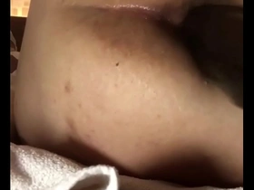 Asian single man enjoys anal pleasure with a machine