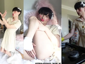 Quinn Tanners self-pleasure performance on TikTok: Gay masturbation video