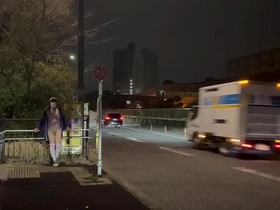 Yun-chan Femboys daring act of flashing in a public place