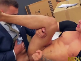 Apolo Fires juicy ass gets hammered by suited executive Diego Reyes