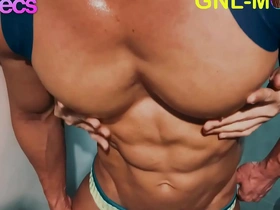 Nipple play with an Asian hunk with great body and muscle tone.