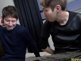 Asian twinks get sucked and fucked in this video.