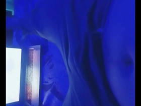 Gay amateur masturbates in the bathroom in this video.