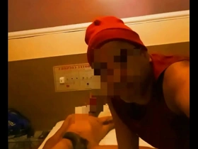 Gay amateurs anal scene in a restaurant