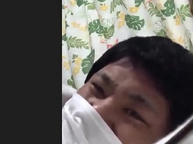 Japanese gay masturbates with bronchitis