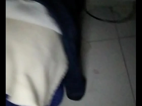 Black shaft for anal pleasure with an Asian hottie