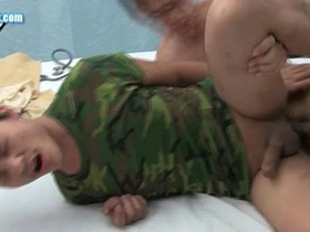 Young and straight twink gets it hard in doctors office