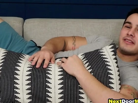 Gay jocks having sex after a workout at the gym