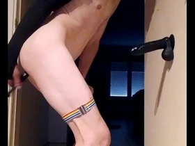 Solo play with a dildo and anal pleasure