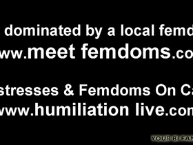 Femdom BDSM with an Asian beauty and a bisexual man