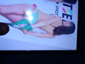 Solo Japanese boy’s ejaculation tribute to a milf goddess.