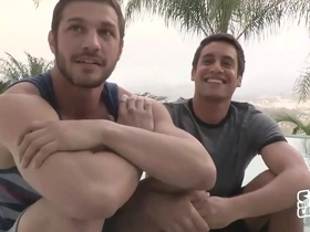 Brandon Titus and his bro have a hot anal scene in a gay movie.